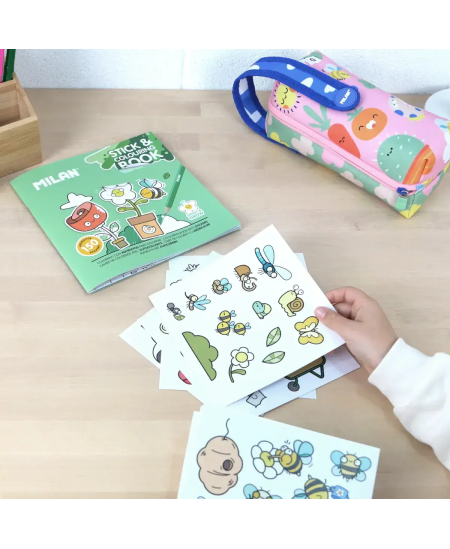 Krāsojamā grāmatiņa MILAN Green & Grow, ar uzlīmēm