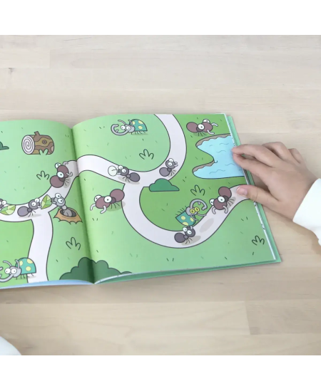 Krāsojamā grāmatiņa MILAN Green & Grow, ar uzlīmēm