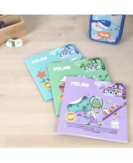 Krāsojamā grāmatiņa MILAN Green & Grow, ar uzlīmēm