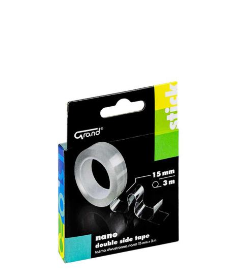 Divpusēja nano līmlente GRAND, 15 mm x 3 m x 1 mm