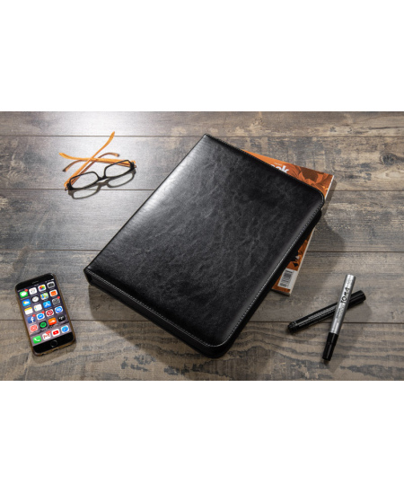 Dokumentu soma SOMERSET, A4, ar rāvējslēdzēju, melna