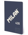 Piezīmju grāmatiņa ar rūtiņām MILAN, A5, 48 lapas, zila