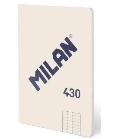 Piezīmju grāmatiņa ar rūtiņām MILAN, A5, 48 lapas, bēša