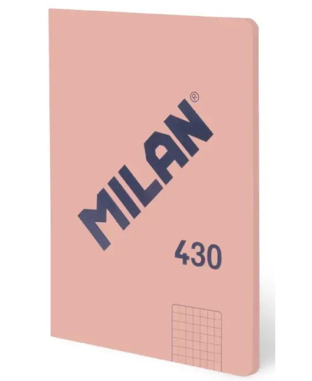Piezīmju grāmatiņa ar rūtiņām MILAN, A5, 48 lapas, rozā