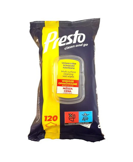 Mitrās salvetes PESTO Maxi Pack, 120 gab.