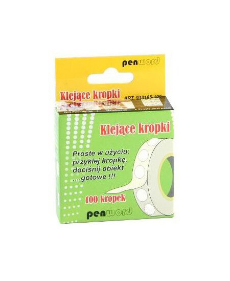 Līmes punkti ruļļos PENWORD, 100 gab.