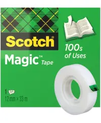 Matēta līmlente SCOTCH MAGIC INVISIBLE, 12 mm x 33 m