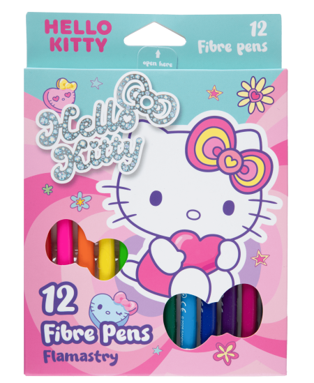 Flomāsteri HELLO KITTY Pastel, 12 gab.
