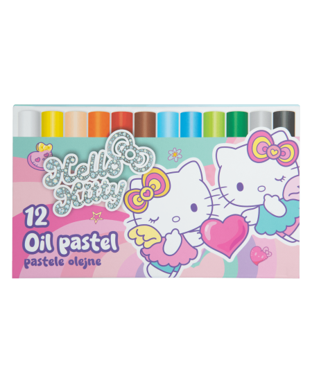 Eļļas pasteļi HELLO KITTY Pastel, 12 gab.