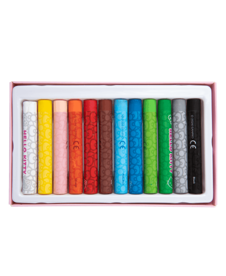 Eļļas pasteļi HELLO KITTY Pastel, 12 gab.