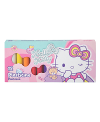 Plastilīns HELLO KITTY Pastel, apaļš, 12 krāsas