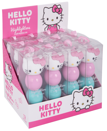 Lodveida marķieri HELLO KITTY, 3 krāsas