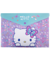 Mape (aploksne) HELLO KITTY Pastel, ar spraudni, A4