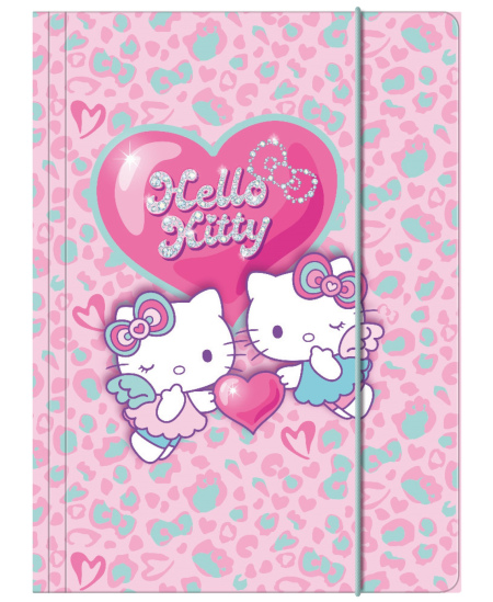 Mape ar gumiju HELLO KITTY Pastel, kartona, A4