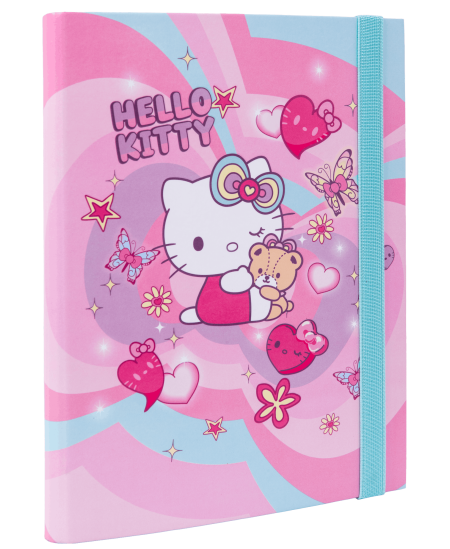 Kartona mape ar gumiju HELLO KITTY Pastel, A5, 3 cm