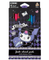 Krāsainie zīmuļi KUROMI Jumbo, 12 krāsas