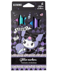 Spīdīgie marķieri KUROMI, 6 spilgtas krāsas