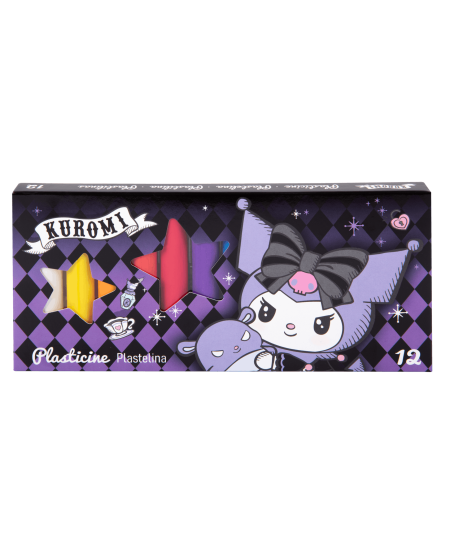 Plastilīns KUROMI, apaļš, 12 krāsas