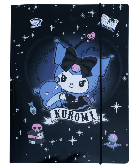 Mape ar gumiju KUROMI, kartona, A4