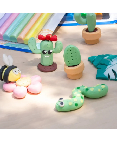 Plastilīns MILAN, apaļš, 6 pasteļtoņu krāsas, 70 g