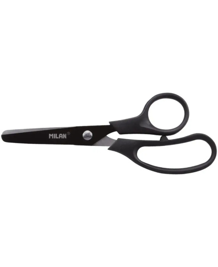 Bērnu šķēres MILAN Shadow, 13,4 cm, melnā krāsā