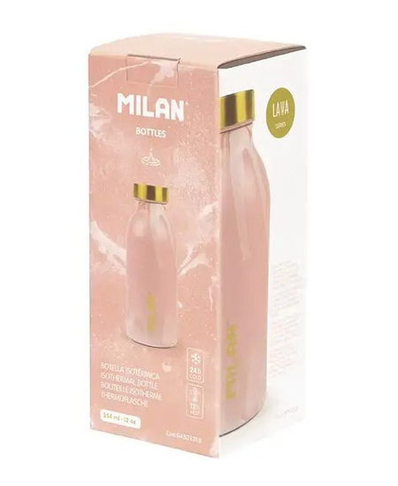 Termopudele MILAN Lava, 354 ml, rozā krāsā