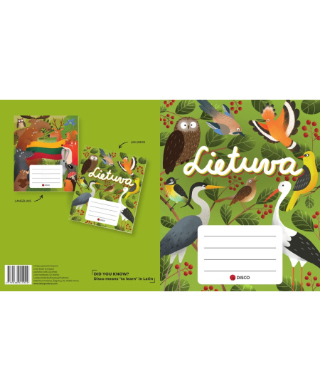 Pilsoniskuma burtnīca sākumskolēniem, līniju, DISCO, 3.-4. klasei, 12 lapas, 80 gms