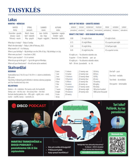 Formulu burtnīca līniju DISCO, 5.-12. kl., angļu val., 38 lapas, 70 gms
