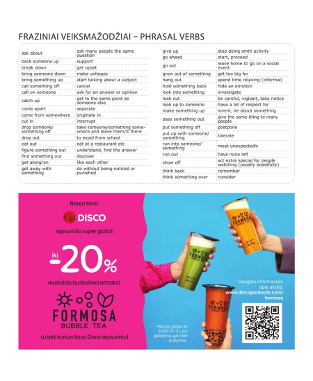 Palīgburtnīca līniju DISCO, 5.-12. kl., ar noteikumiem, angļu val., 32 lapas, 70 gms