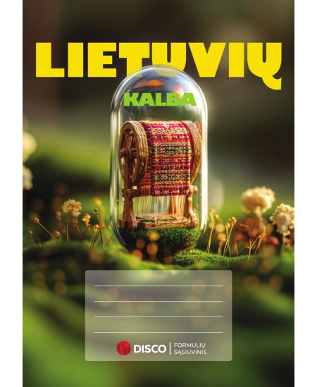 Formulu burtnīca līniju DISCO, 9.-12. kl., lietuviešu val., 50 lapas, 70 gms