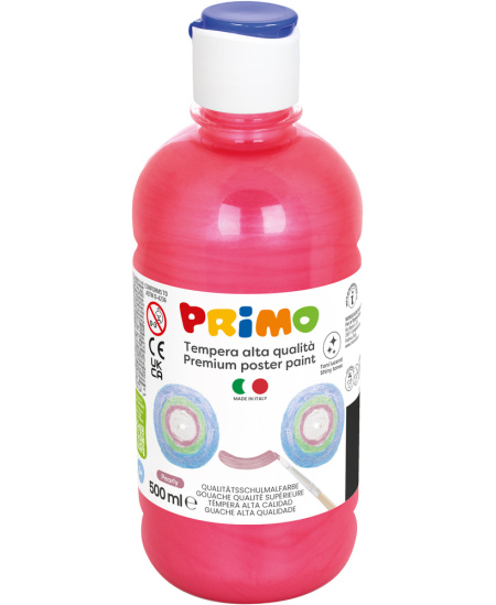 Premium guaša krāsa PRIMO, perlamutra sarkana, 500 ml