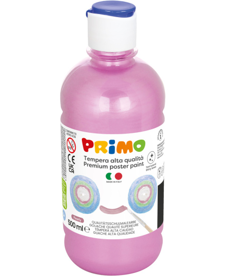 Premium guaša krāsa PRIMO, perlamutra gaiši rozā, 500 ml