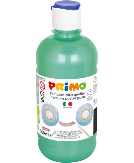 Premium guaša krāsa PRIMO, perlamutra zaļa, 500 ml