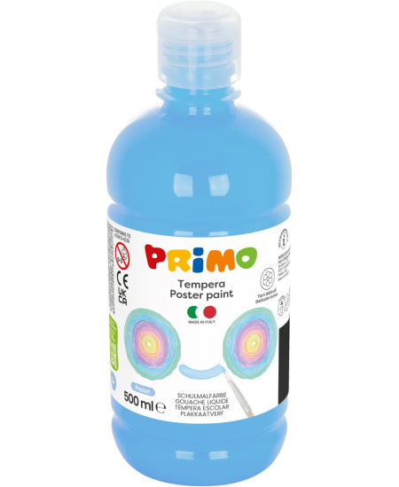 Guaša krāsa PRIMO, pastelī debeszila, 500 ml