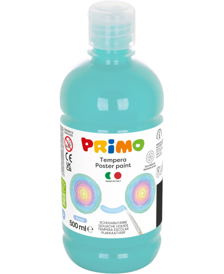 Guaša krāsa PRIMO, pastelī mētru zaļa, 500 ml