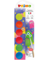 Guaša krāsa PRIMO, 6 fluorescējošas krāsas x 25 ml, ar otu