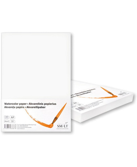 Akvareļpapīrs SM-LT, A3, 220 g/m2, 100 lapas