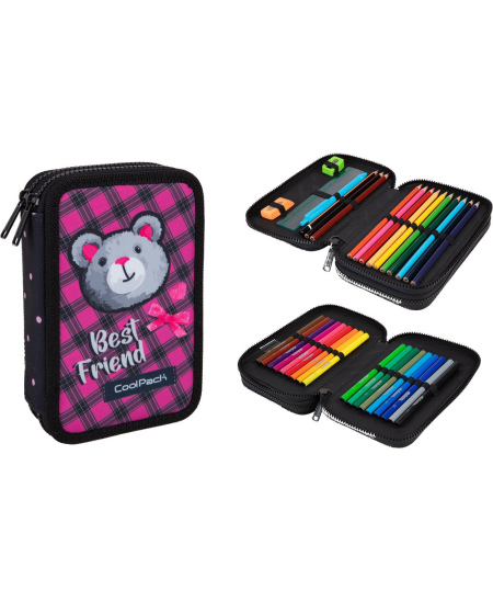 Penālis COOLPACK Buddy, divu nodalījumu, piepildīts