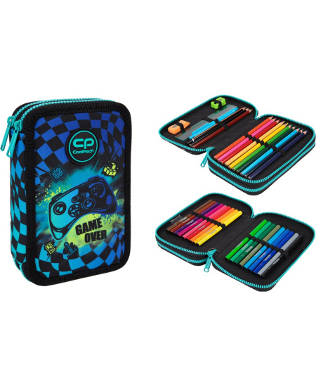 Penālis COOLPACK Gamer Chess, divu nodalījumu, piepildīts