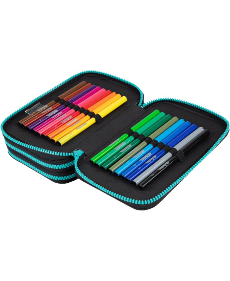 Penālis COOLPACK Gamer Chess, trīs nodalījumu, piepildīts