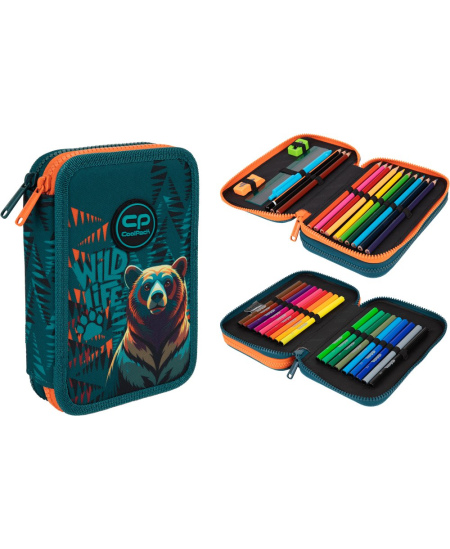 Penālis COOLPACK Bear, ar diviem nodalījumiem, komplektēts