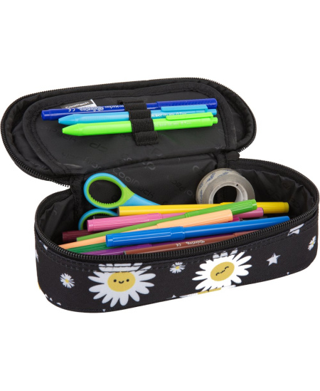 Penālis COOLPACK Campus Daisy Black, ar vienu nodalījumu