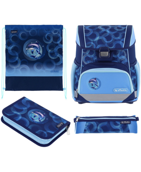 Mugursoma ar piederumiem HERLITZ Loop Plus Dolphin Ride