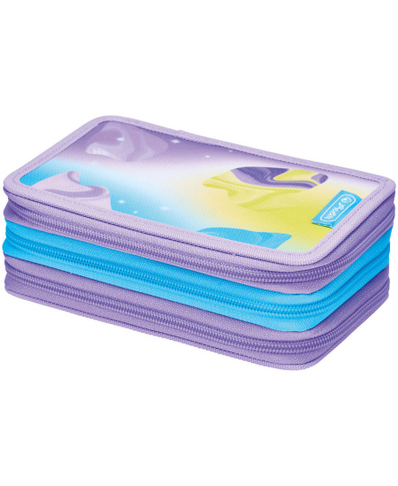 Penālis HERLITZ Little Monster, ar trim nodalījumiem, piepildīts