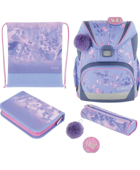 Mugursoma ar piederumiem HERLITZ UltraLight Plus Butterfly Paradise