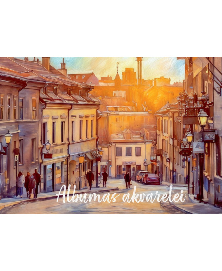 Akvareļu albums LIETUVA, A4, 200 gsm, 20 lapas