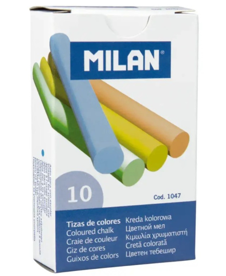 Krīts MILAN, 5 krāsas, 10 gab.