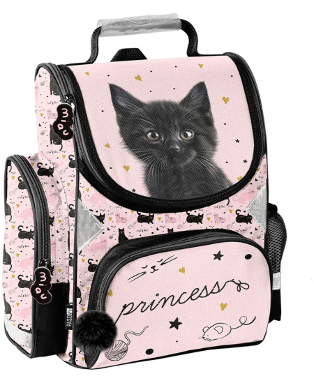 Mugursoma sākumskolas skolēniem PASO Black Cat