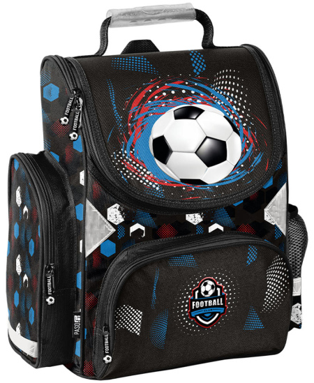 Mugursoma sākumskolas skolēniem PASO Football Black
