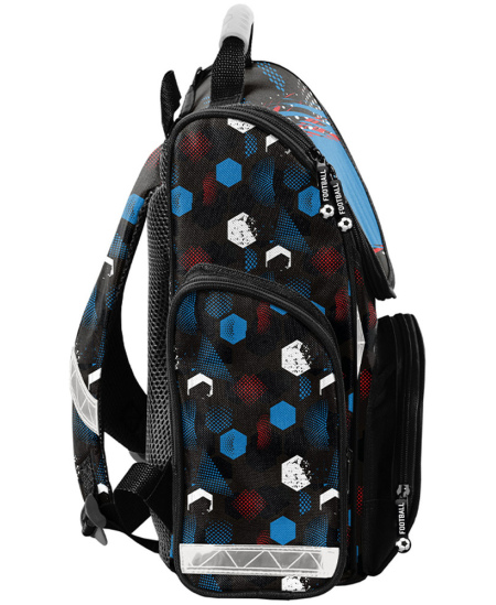 Mugursoma sākumskolas skolēniem PASO Football Black